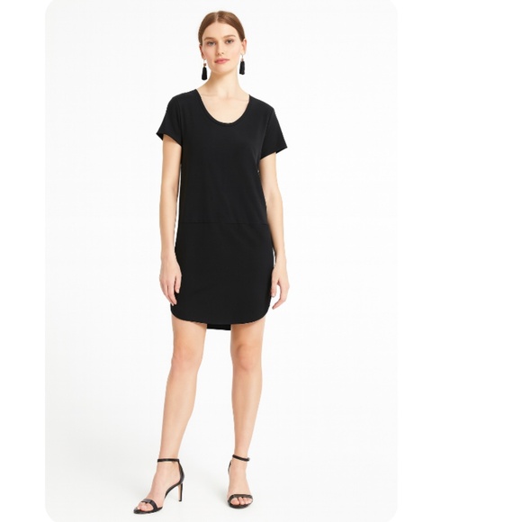 ANTHROPOLOGIE Dolan Left Coast Collection Black T-Shirt Dress Size Small - Picture 1 of 14